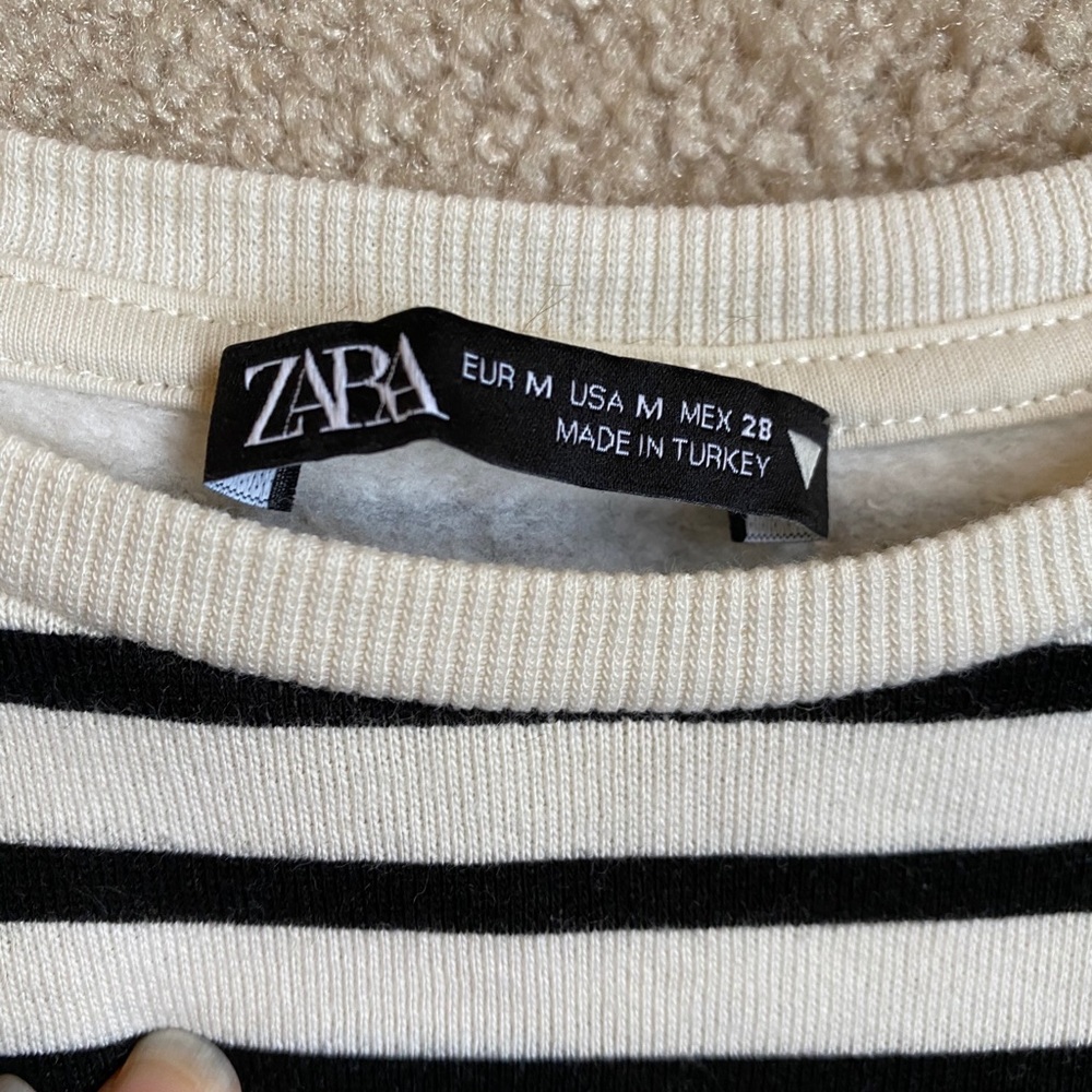 Zara puff sleeve sweatshirt